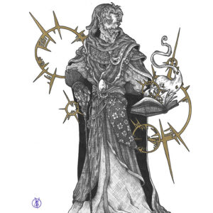 Elf Warlock (2023) Original.